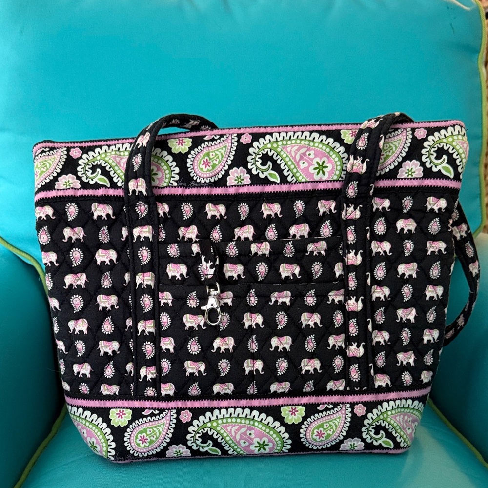 Vera Bradley Pink Elephant Tote Bag